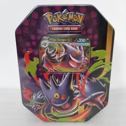 Pokemon TCG: Mega Moonlit Tin Mega Gengar EX - Factory Sealed - Image 1