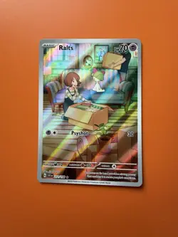 Ralts S&V Base Set Illustration Rare Holo Pokemon TCG Card 211/198 NM Condition - Image 1