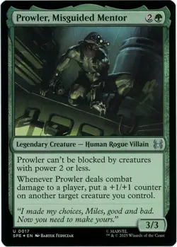 Prowler, Misguided Mentor (Foil) - 0017 - Marvel's Spider-Man - MTG - Ships Now - Image 1