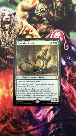 Questing Beast Throne of Eldraine FOIL 171/269 Mythic MTG NM - Image 1
