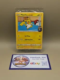 Pokemon Pikachu TCG Promo Card On the Ball Futsal, 001/005 Mint sealed - Image 1