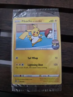Pokemon Pikachu TCG Promo Card On the Ball Futsal, 001/005 Sealed - Image 3