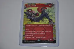 MTG magic SPIDERMAN spm BORDERLESS SPIDER PUNK #210 RARE - Image 1