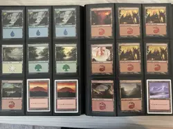 MTG Lot • 147 Cards • Ultra Pro Binder • P3K Plains x6 Standard Showdown Basics - Image 1