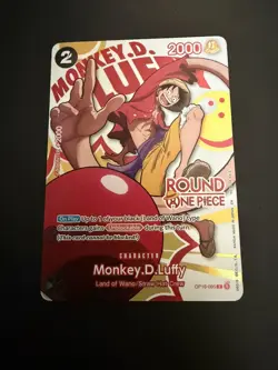 Monkey D. Luffy OP16-095 Round1 One Piece Promo English Card NM - Image 1