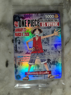 One Piece P-055 Monkey D. Luffy Sealed Promo US Voyage Gonzaga 2026 English - Image 1