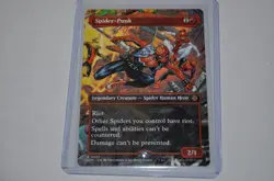 MTG magic SPIDERMAN spm BORDERLESS SPIDER PUNK #207 RARE - Image 1