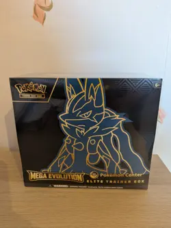 Pokemon Mega Evolutions Lucario Pokemon Center ETB Elite Trainer Box New Sealed - Image 1