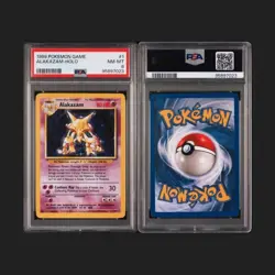 Alakazam PSA 8 Mint 1/102 Base Set Holo Unlimited Rare Card 1999 Pokemon Game - Image 2