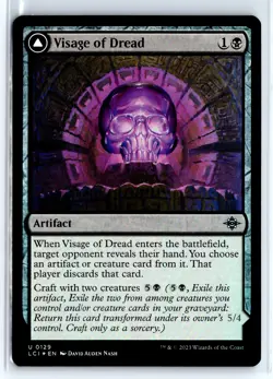 FOIL Visage of Dread Dread Osseosaur Caverns of Ixalan - MTG Magic the Gath - Image 1