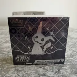 Pokemon TCG Scarlet & Violet Paldean Fates Elite Trainer Box Mimikyu EN - Image 1