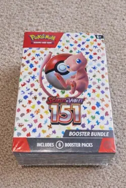 Pokemon TCG 151 Scarlet and Violet Booster Bundle Sealed, 6 Packs - Image 1