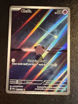 CLEFFA 202/197 ILLUSTRATION RARE OBSIDIAN FLAMES POKEMON HOLO NM/M - Image 1