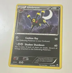 Pokemon TCG Umbreon Dark Explorers 61/108 Regular Rare English 2012 HP100 - Image 1