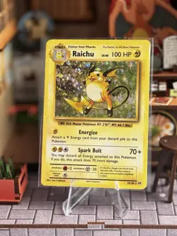 2016 Pokemon TCG Raichu 36/108 Holo Rare XY Evolutions EN LP - Image 1