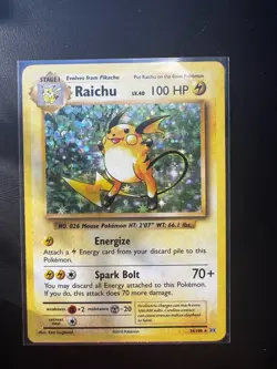 2016 Pokemon TCG Raichu 36/108 Holo Rare XY Evolutions EN LP - Image 2
