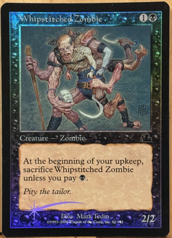 FOIL LIMITED EDITION Prophecy Vintage MtG Whipstitched Zombie Unplayed NM - Image 1