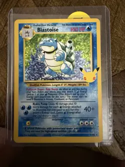 Pokemon Blastoise Holo Celebrations 2/102 2021 English TCG 25th anniversary - Image 1