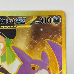 Team Rocket's Crobat ex 242/182 Hyper Rare DRI Destined Rivals Pokemon TCG Holo - Image 4