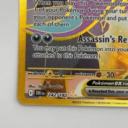 Team Rocket's Crobat ex 242/182 Hyper Rare DRI Destined Rivals Pokemon TCG Holo - Image 5