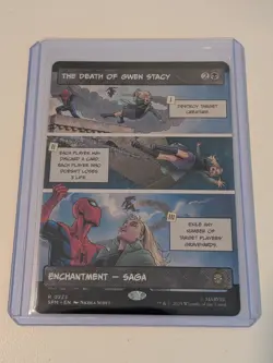 The Death Of Gwen Stacy Borderless Rare: Spider-Man MTG (NM) - Image 1