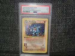 PSA 5 Machamp 1st Edition Shadowless Holo Rare Base Set 1999 Pokemon Card #8 - Image 1