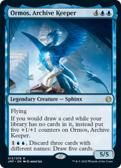 Ormos, Archive Keeper Jumpstart HEAVILY PLD Blue Rare MAGIC MTG CARD ABUGames - Image 1