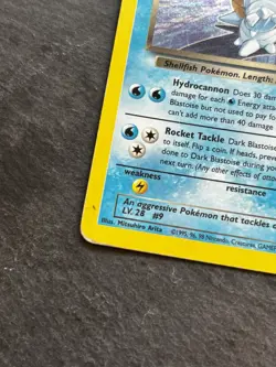 Wizards of the Coast Pokemon Team Rocket Dark Blastoise 3/82 Holo Rare 1999 LP - Image 3
