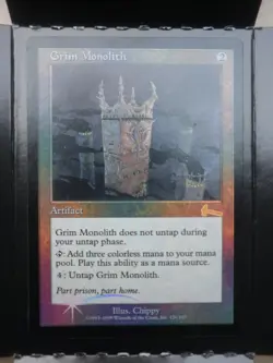 mtg magic grim monolith FOIL urza's legacy ENGLISH NEAR MINT - Image 1