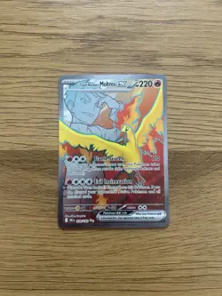 Pokemon TCG Team Rocket's Moltres EX 208/182 Destined Rivals Full Art - Image 1