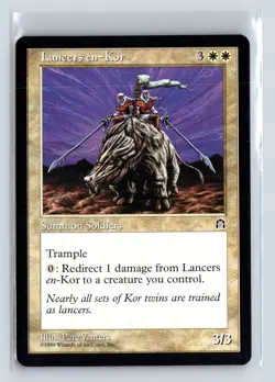 LANCERS EN-KOR - MTG Magic the Gathering Card - Stronghold - Uncommon - Image 1