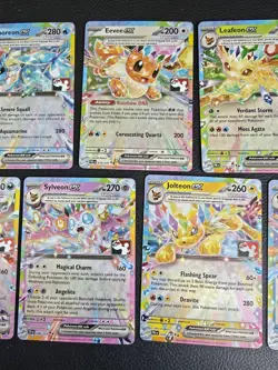 Pokemon TCG - Eevee & Eeveelutions Play Stamped Prize Pack Series 7 Full Set x9 - Image 3