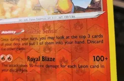 POKEMON CHARIZARD 025/185 REVERSE HOLO RARE VIVID VOLTAGE LP - Image 5