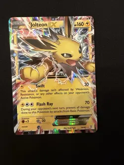 Jolteon EX 28/83 Generations Ultra Rare Holo Pokemon TCG 2016 - LP - Image 1