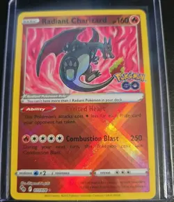 Pokemon Go Radiant Charizard TCG Card Holo Radiant Rare 011/078 - Image 1