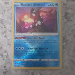 Pokemon TCG Radiant Greninja Holo 046/189 Astral Radiance 130 HP - Image 1
