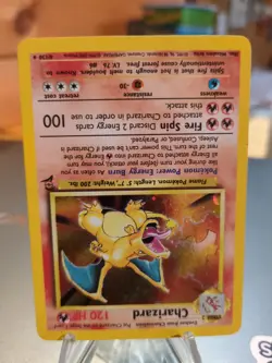 Charizard 004/130 Base Set 2 Holo SWIRL Rare Pokemon Card - Image 4