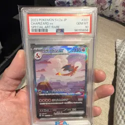 Pokemon Charizard ex 201/165 SV2a Card 151 Special Art Rare Holo PSA 10 - Image 1