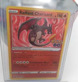 Pokemon TCG Radiant Charizard Pokemon Go Card 011/078 - Image 1