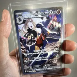 Pokemon Destined Rivals SIR Cynthia's Garchomp ex SV10 Full Art Holo 232/182 - Image 1