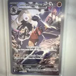 Pokemon Destined Rivals SIR Cynthia's Garchomp ex SV10 Full Art Holo 232/182 - Image 3