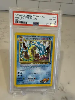 PSA 8 Misty’s Gyarados Holo #13 - 2000 Pokemon - Gym Challenge - Image 3