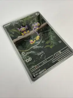 Pokemon Aipom TCG Holo Card Paradox Rift Illustration, Rare Shiny Art, 211/182 - Image 3