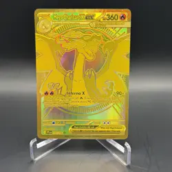 2025 Pokemon Mega Charizard X ex 130/094 Phantasmal Flames MEGA Gold Hyper Rare - Image 1