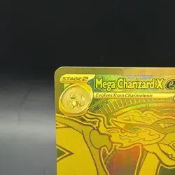 2025 Pokemon Mega Charizard X ex 130/094 Phantasmal Flames MEGA Gold Hyper Rare - Image 3