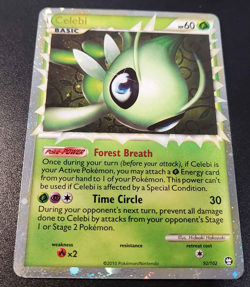 Celebi (Prime) - Triumphant 92/102 Holo Card Rare - Pokemon TCG 2010 - Image 2