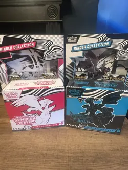 Pokemon Black Bolt and White Flare Bundle New Sealed ETB - Binder Collection ✅ - Image 1