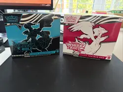 Pokemon TCG White Flare and Black Bolt Elite Trainer Box ETB Pair new & SEALED - Image 1