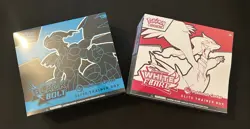 Pokemon Center Exclusive TCG Black Bolt and White Flare ETB Bundle Sealed - Image 1