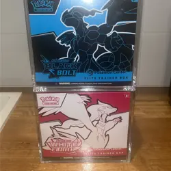 Black Bolt and White Flare POKEMON CENTER ETB Elite Trainer Box SEALED SET - Image 1